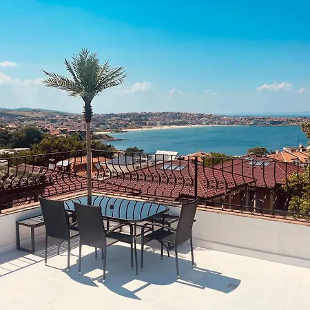 Panoramic Sea View Apartment With Rooftop Terrace Sozopol
